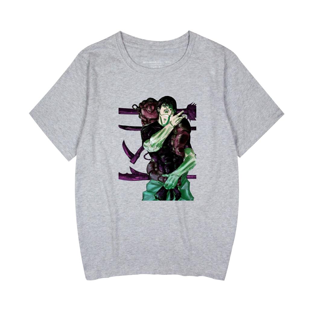 Jujutsu Kaisen Anime Women Men's T-shirts Graphic Shirt Cartoon Printed O-Neck Oversized Short Sleeves
