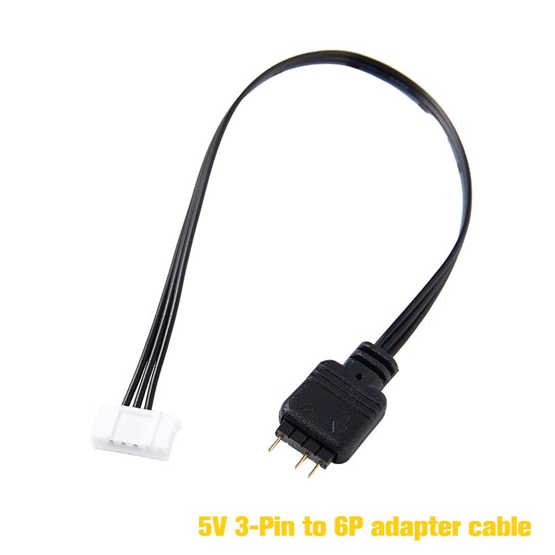 Coolmoon Adapter Cable For 5V 3-Pin Argb Interface Devices Compatible With Argb Led Strips