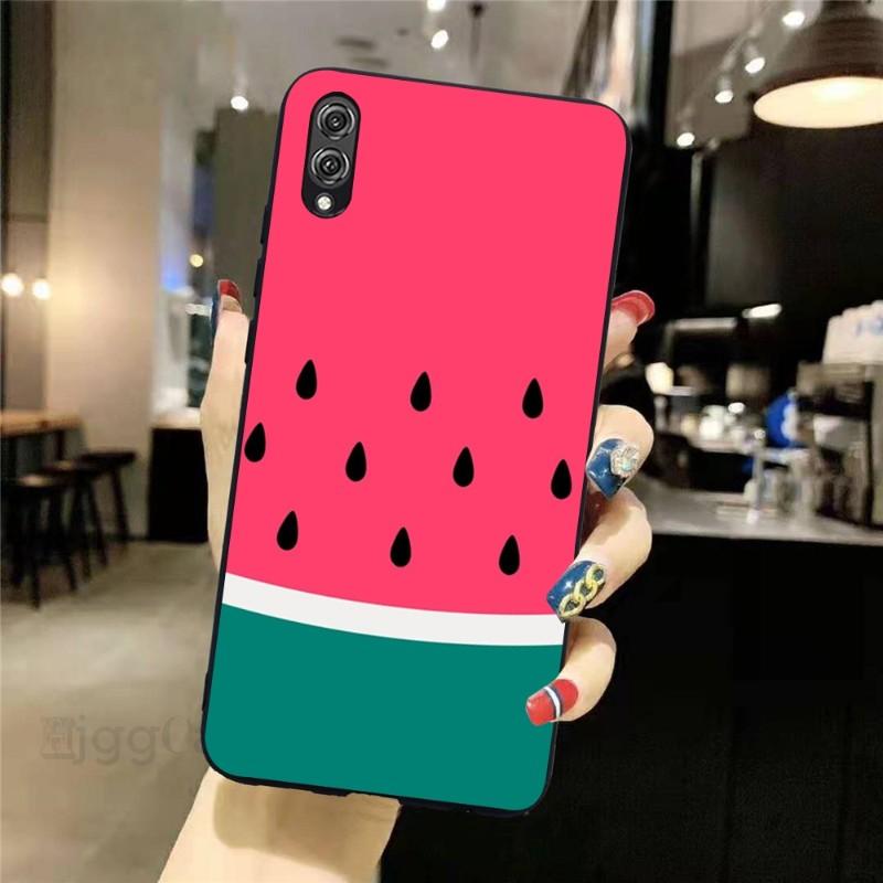 Wassermelone Sommer Obst Telefon Fall Für Honor 70 50 20 7S X9 X8 X7 Magie 4 3 Pro Weiche Schwarz telefon Abdeckung