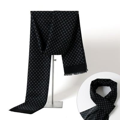 Fashion Winter Men Scarf Luxury Plaid Men'S Cashmere Scarves Warm Neackerchief Business Pashmina Shawl Christmas Gifts For Man