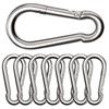 Set of Carabiners - AIMOONSA - Ø8×80 Mm - Galvanized - Load 300 Kg - D Shape
