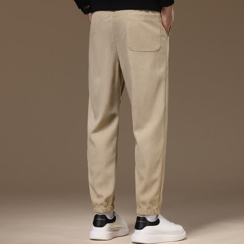 Yalu Men's Spring Solid Loose Fit Drawstring Jogger Pants