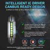 MAXGTRS 2Pcs LED C5W C10W 39mm 41mm 42mm Festoon Canbus Error Free 6500K White Car Interior Light Reading Dome Trunk Lamp 12V