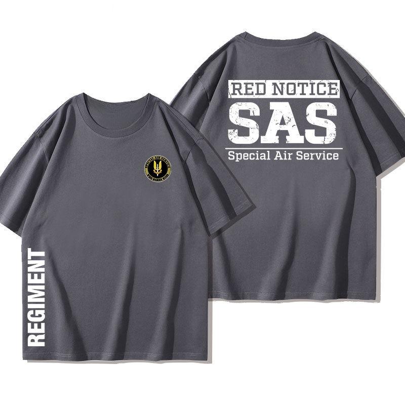 SAS British Special Air Service Tee Rainbow Six Tactical Cotton Military Short Sleeve T-Shirt Summer Men's Casual Comfort Top