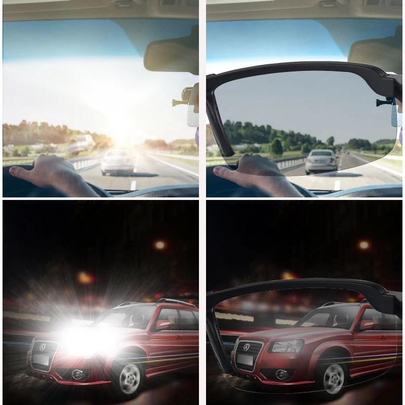 Classical Mens Sunglasses Photochromic Driving Men Change Color Gradient Sun Eyeglasses Day Night Vision Driver's Eyewear