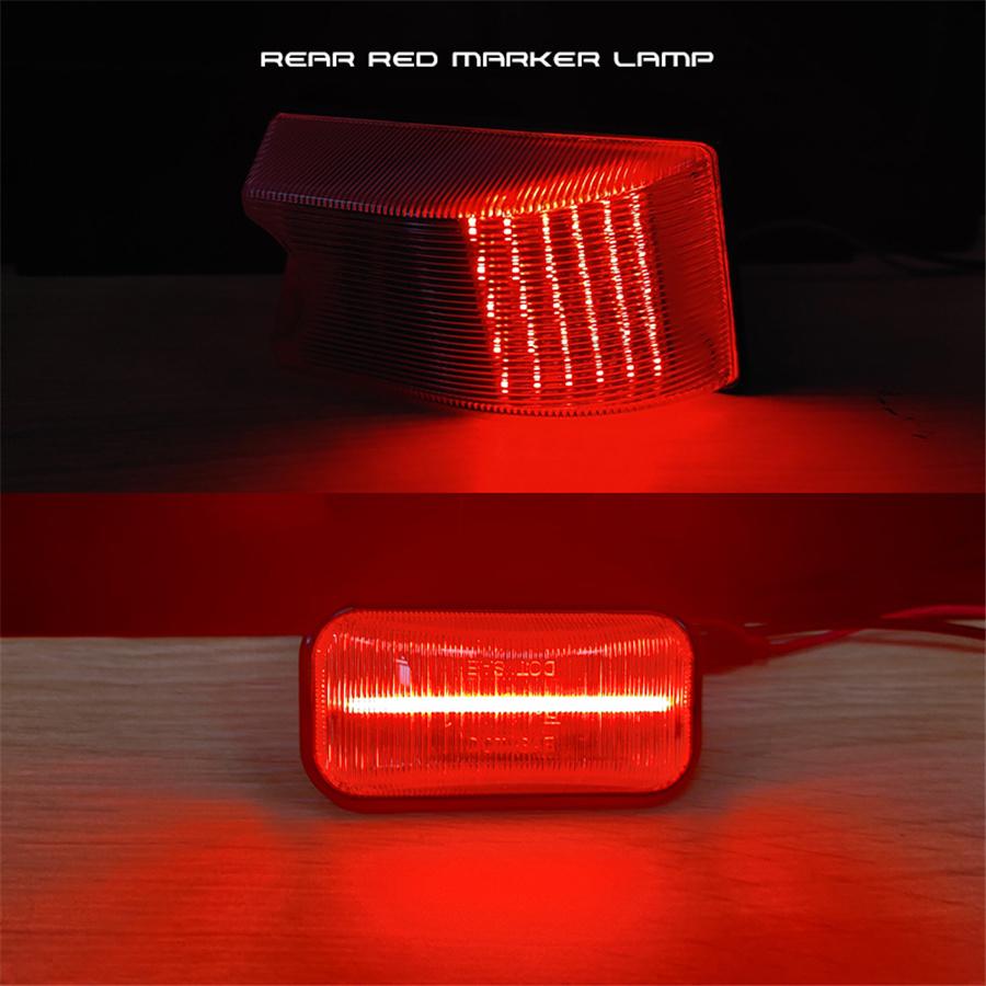 For Hummer H2 2003-2009 Smoked LED Top Roof Cab Marker Light + Front Rear LED Side Marker Light Signal Lamp 14pcs/set