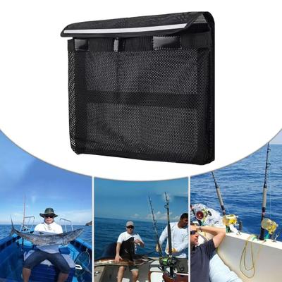 Boot Aufbewahrungstasche Reißfester Netz Organizer Reflektierender Selbstklebender Caddy für Handschuhe Werkzeuge Tackle Universeller Schiffsgerätehalter