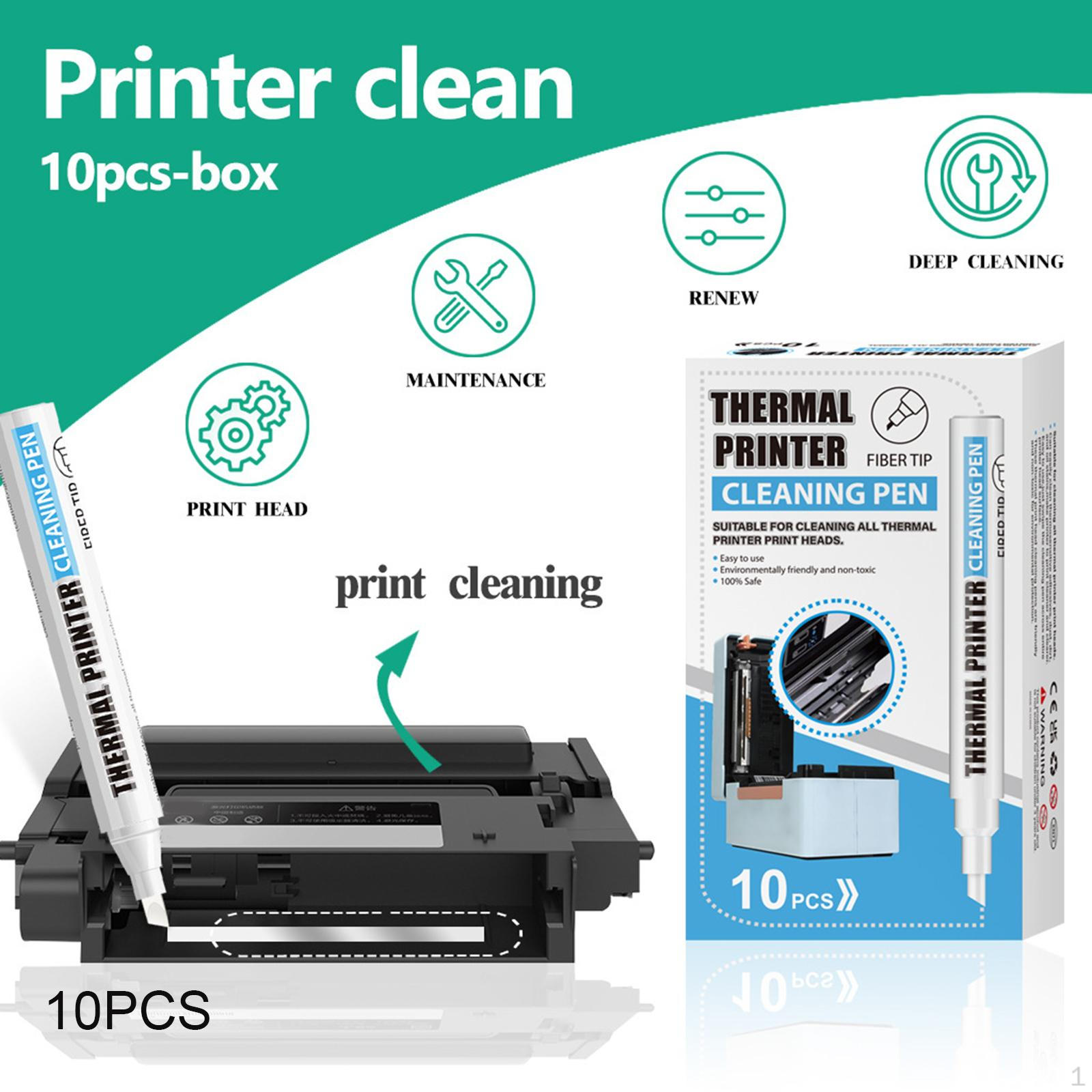 

10 Pieces Thermal Printer Printhead Cleaning Pens Head Effective