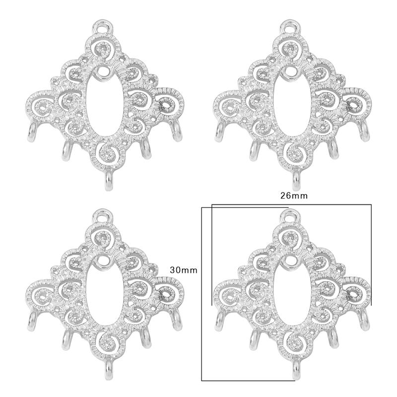 Copper Alloy Charm Pendants for Earrings Necklace DIY Jewelry Making Accessories