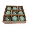 Shimmering 8CM Christmas Ball Ornaments Set of 9 for Festive Tree Decor