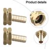 Reliable Brass Garden Hose Adapters 2 Piece Set with Barb and GHT Connections