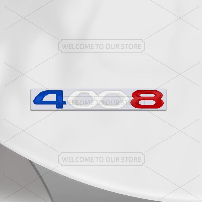 Car 3D Metal For Peugeot 2008 5008 3008 4008 French Tricolor Body Emblem Badge Decals Auto Tail Sticker Decorative AccessoriesV
