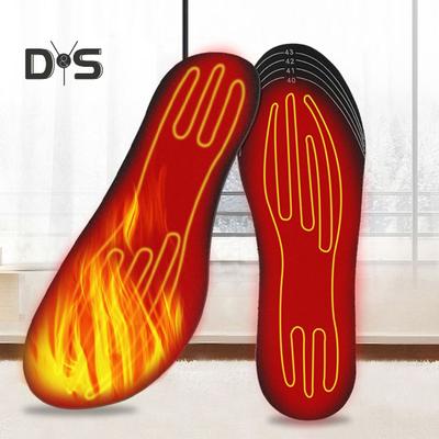 USB-beheizte Einlegesohle für den Winter, einstellbare Temperatur-Einlegesohle zur Fußerwärmung, 3-stufige Heizsohlen, zuschneidbare, beheizbare Schuh-Innenschuhe für Outdoor-Sport