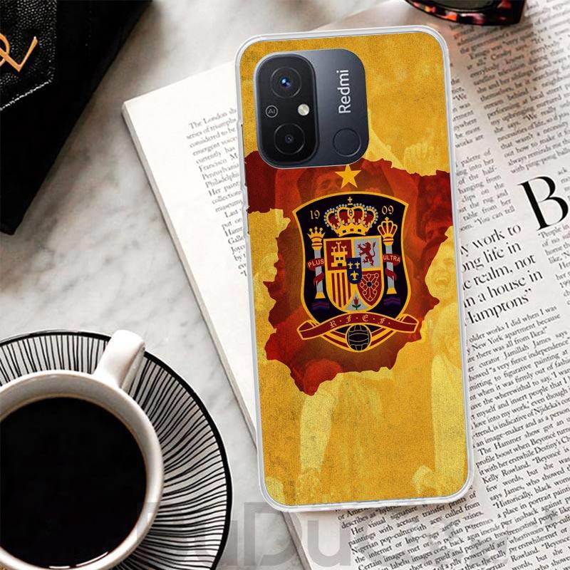 Spain Coat Of Arms Flag Cover For Xiaomi Redmi 12 12C 10 10C 9 9C 9T 9A Phone Case 10A 8A 8 7A 7 6A 6 Pro K60 K20 K40 S2 Print C