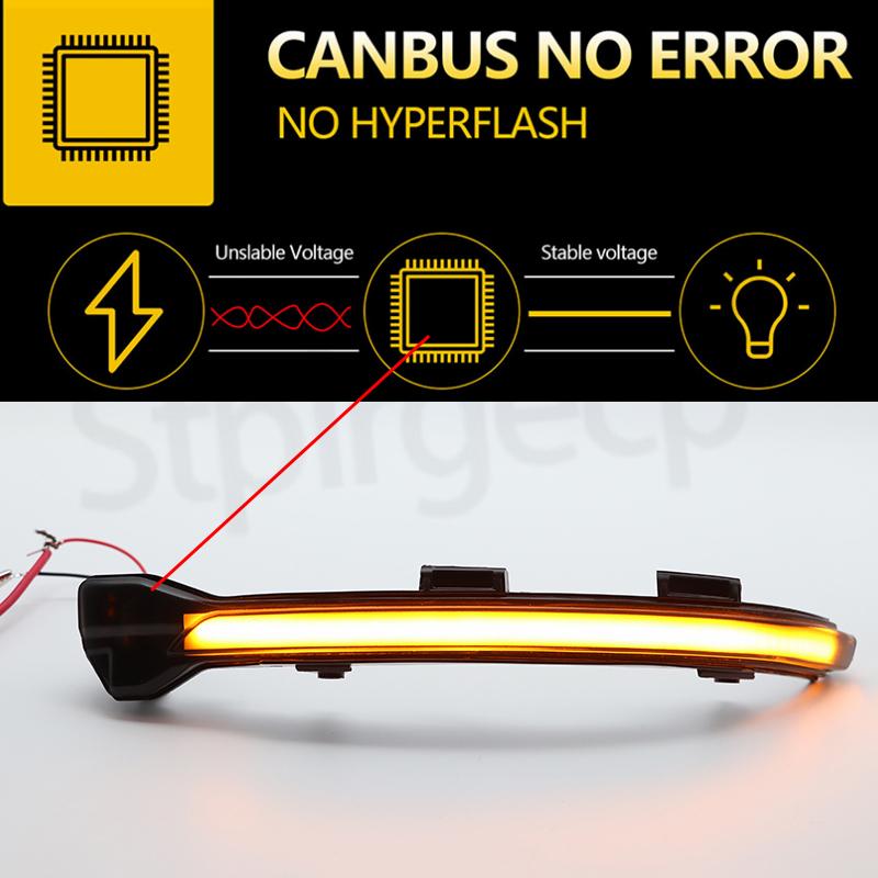 Pentru VW Golf 7 GTI R GTE GTD MK7.5 13-19 Touran Jetta MK7 Indicator de semnalizare dinamică LED pentru oglindă laterală secvenţială