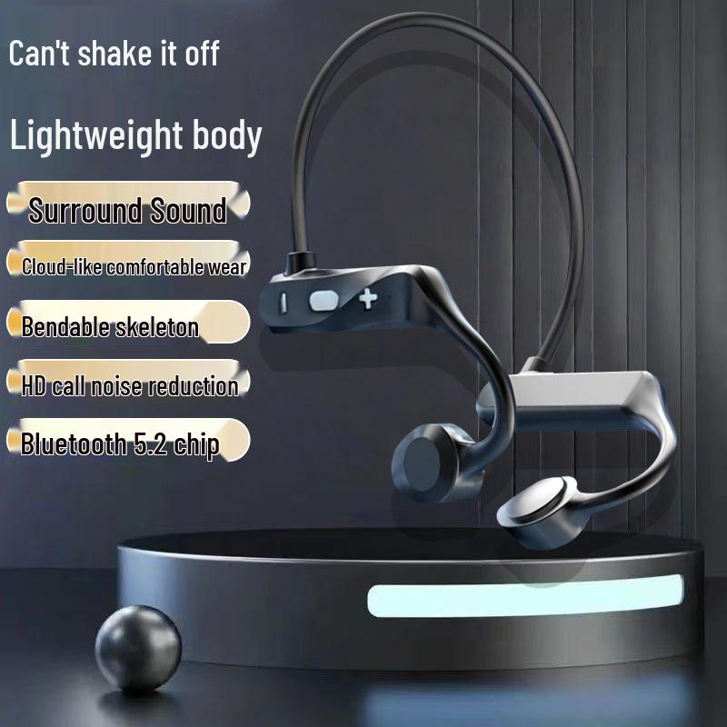 KS69 Sports Bone Conduction Bluetooth Ear-Hook Headphones with 3D Stereo Sound Effects