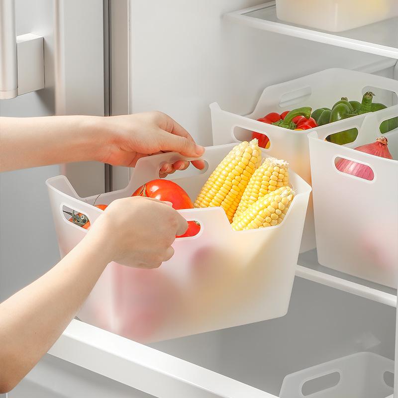 Large Handheld Refrigerator Storage Basket for Fruits and Vegetables