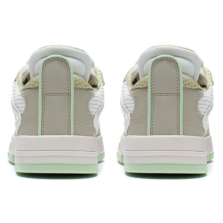 New LiNing Wei Wu PRO Pro Anti-Slip Wear-Resistant Low-Top Skateboard Shoes Women's Plain Khaki AECS052-4
