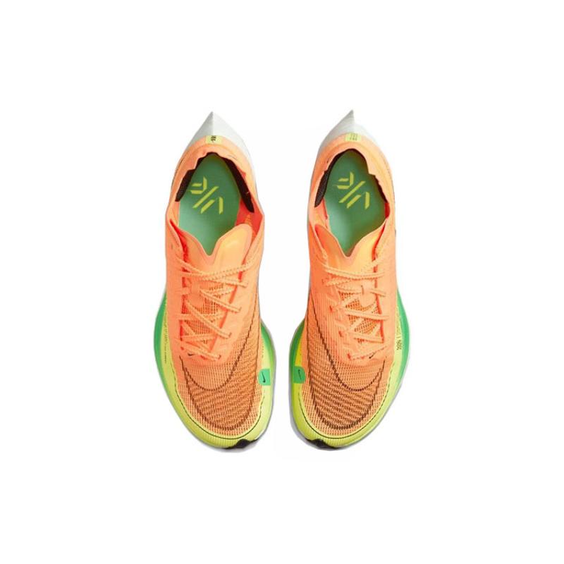 Nike ZoomX Vaporfly Next% 2 'Peach Cream Green Shock' Women's Sneakers Casual CU4123-801