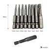 Makita HiKOKI Compatible Driver Bits with Magnetic Hex Star Power Drill Driver Compatible, Shank, Torx, Shape, Phillips, Hex, (6.35mm, 50mm, 32-Piece