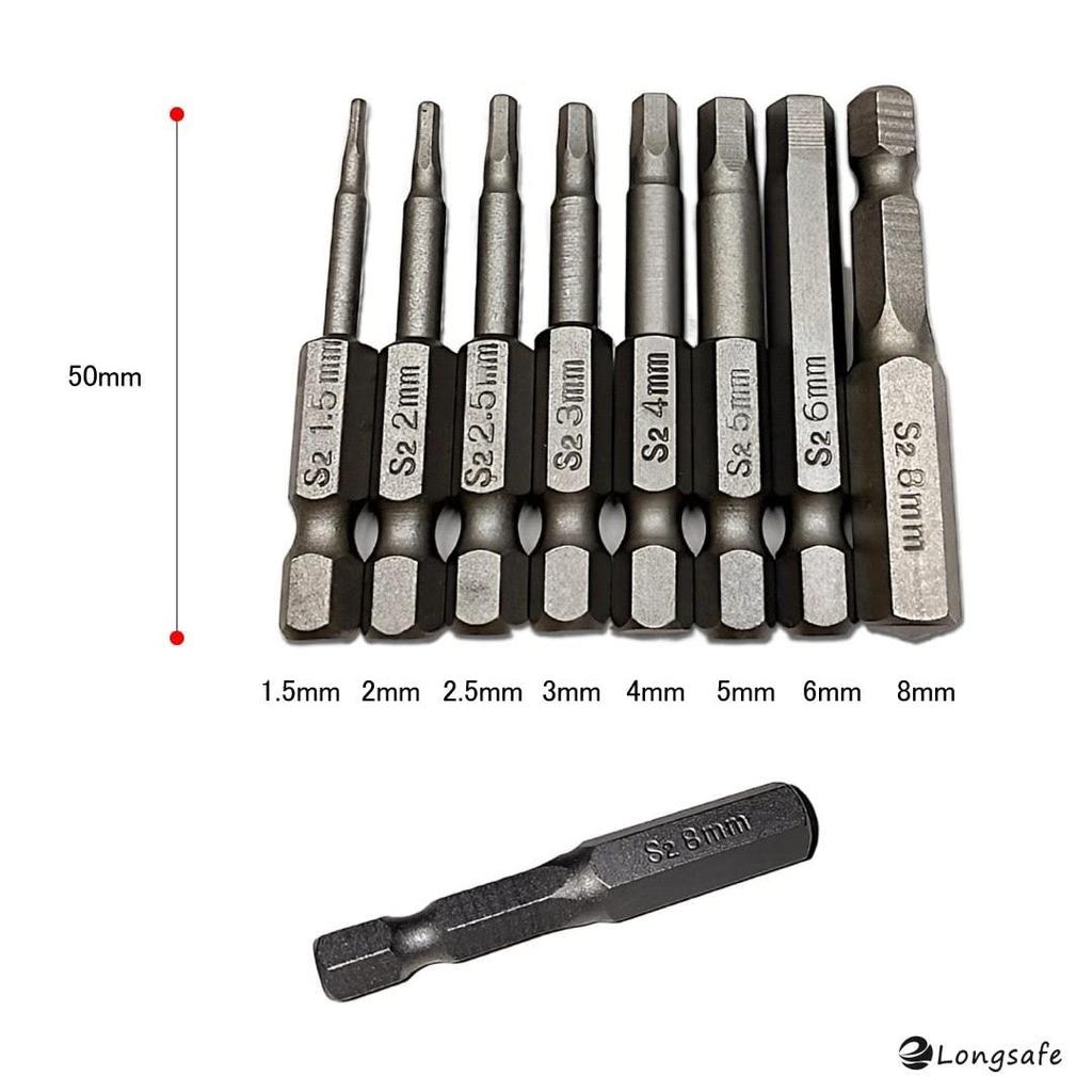 Makita HiKOKI Compatible Driver Bits with Magnetic Hex Star Power Drill Driver Compatible, Shank, Torx, Shape, Phillips, Hex, (6.35mm, 50mm, 32-Piece
