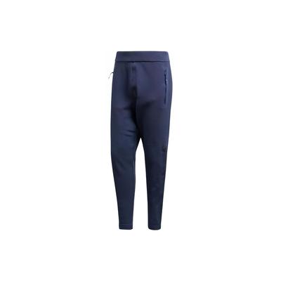 Logo Print Straight Leg Comfortable Casual Pants Unisex Bottoms Blue CE1950