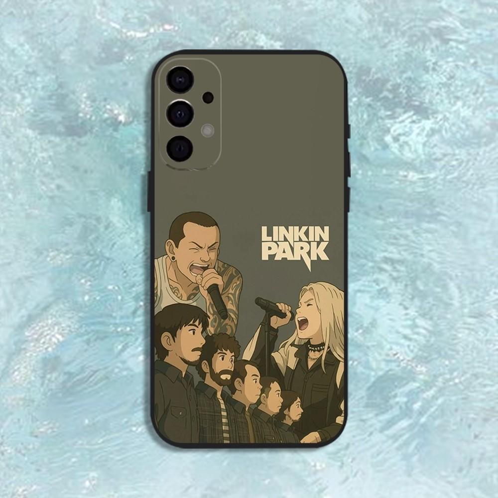 L-LinkinS Rock P-Park Phone Case For Samsung S25,S24,S21,S22,S23,S30,Ultra,S20,Plus,Fe,Lite,Note,10,9,5G Black Cover