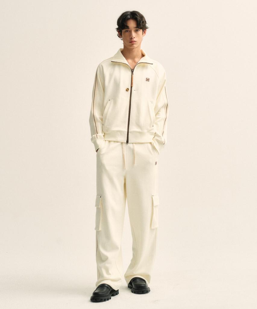 Seteo Roton Cargo Track Pants Resort Cream