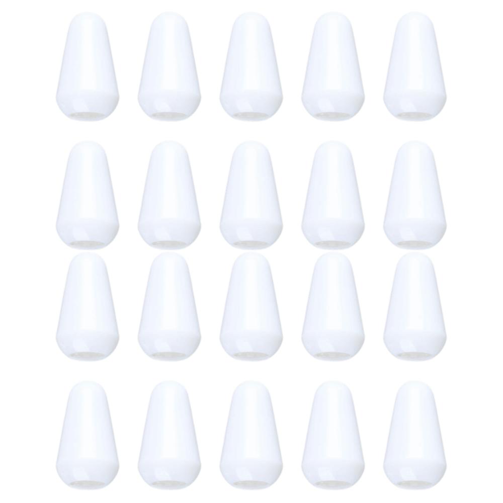 20PCS Plastic Guitar Toggle Switch Tips White/Yellow/Black Switch Knob Cap Guitar Accessories