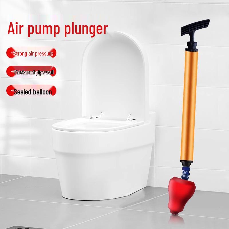 Powerful Toilet Plunger - Unclog Bathroom Pipes and Sewers Instantly