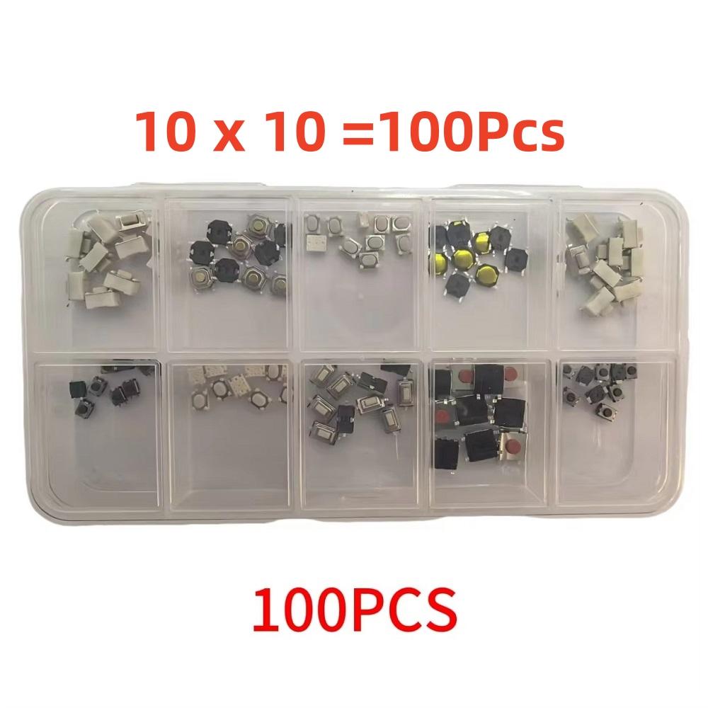 100/250pcs 10Types Car Remote Control Key Touch Switches Buttons Push Switch For Hyundai VW Toyota Peugeot Hyundai with Box Button switch-100PCS
