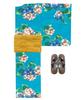 Ensemble Yukata Junior Retro Change Weave 3 pièces Heiko C Filles en été [KYOETSU] (Yukata, Obi, Geta) (150 cm, 2. Hortensia Ciel)