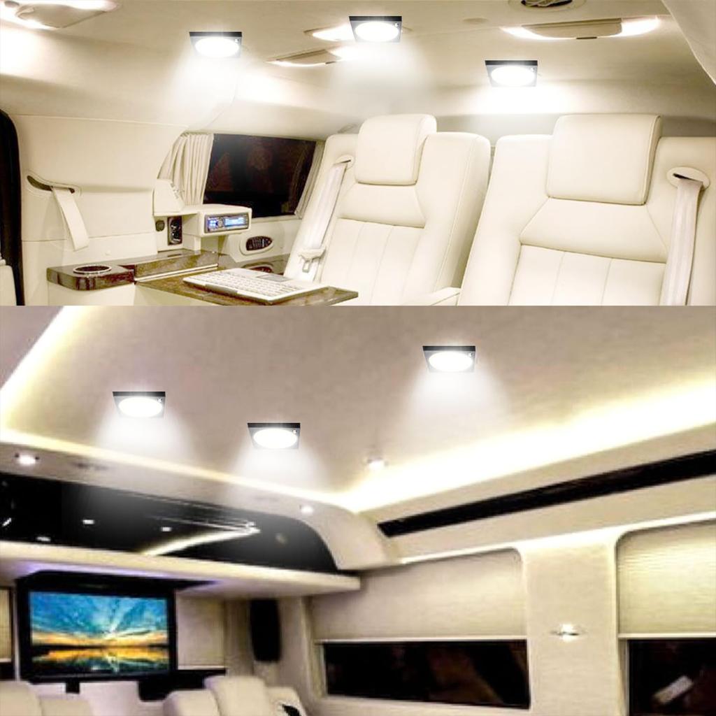 Aoling LED Car Interior Surface Cargo Room Set Light, Emitting, 12V/24V, White, Light, Light, White, 2-Piece