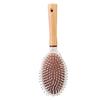 Cushion Hair Brush Minimalist Prevent Static Detangling Massage Brush with Wooden Handle for Home