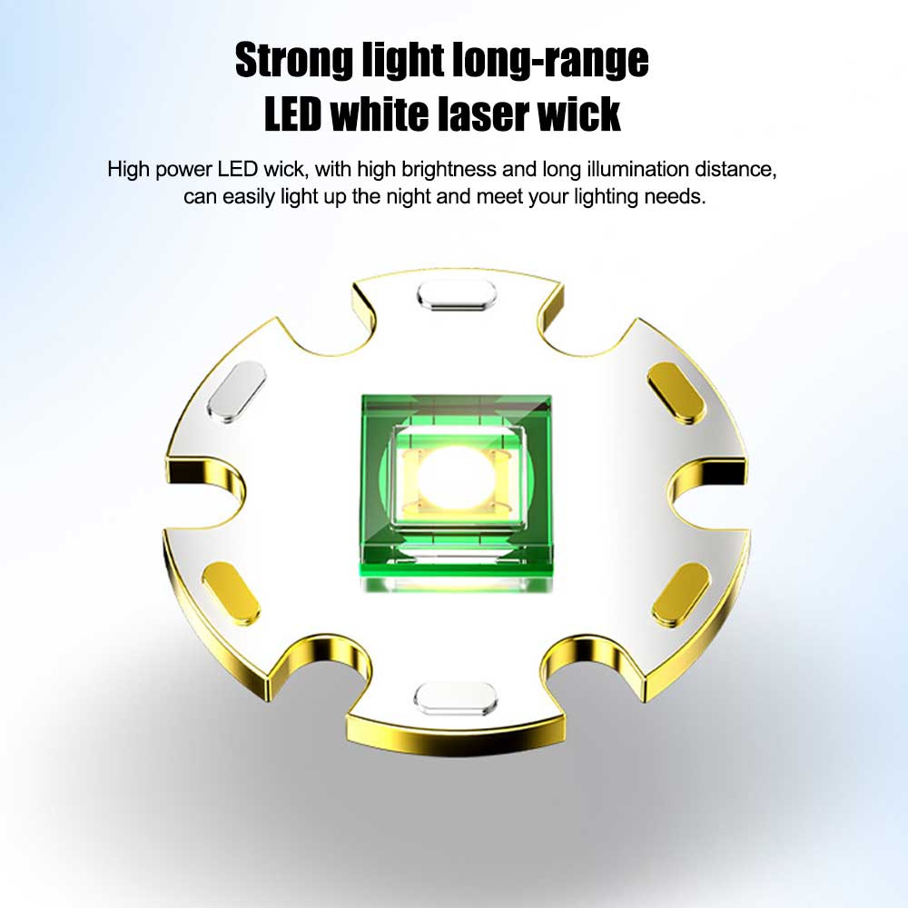 High Power LED Flashlight Zoomable Type-C Rechargeable Torch Lamp Long Range Ultra Powerful Flashlight Camping Lantern