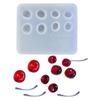 Cherry Fruit Cream Parts Quicksand Necklace Mold Resin Art Mold Necklace Silicone Mold Epoxy Resin Keychain Pendant Mold