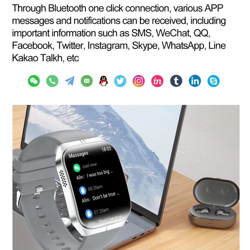 2025 New 1.95 Inch Ultra HD Smart Watch Men GPS Tracking Bluetooth Call NFC Heart Rate Sports Fitness Women Smart Watch for OPPO