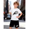 Summer 2025 Bestseller Youthful and Energetic Street Casual Fashion 3D Letter Pattern Printed Comfortable Children's Set