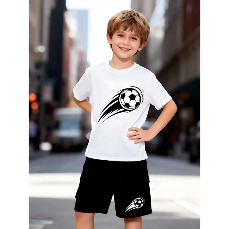 Summer 2025 Bestseller Youthful and Energetic Street Casual Fashion 3D Letter Pattern Printed Comfortable Children's Set
