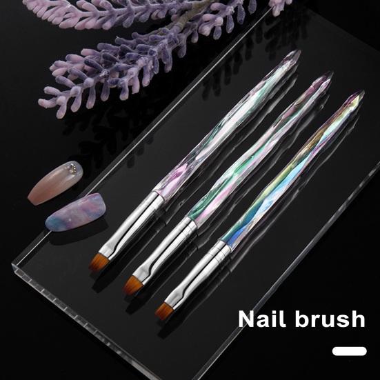 3Pcs Nail Art Multifunctional Create Nail Delicate Patterns Manage Brushes Details Wide Application Manicure