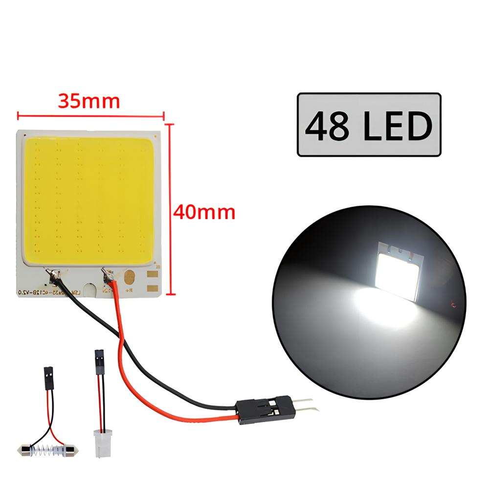 2/4/8/10pcs T10 C5W COB 16/24/36/48SMD Dome Festoon Reading Lamps Car Led Parking Bulb Auto Interior Panel License Plate Light