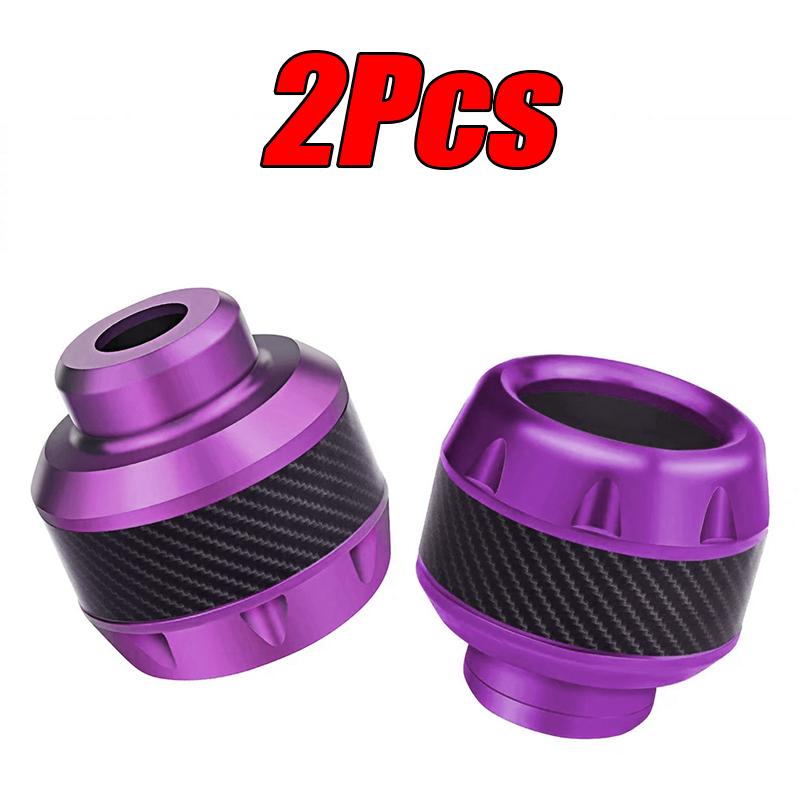 2/4Pcs Aluminum Alloy Motorcycle Crash Protector Scooter Wheel Front Fork Frame Falling Protection Pads Sliders Moto Exterior