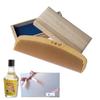 Satsuma Tsuge Brush Tokigushi Gift Set with Paulownia Box (4-sun Tokigushi with Camellia Oil) 4-sun (approx. 12cm)