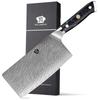 WILDMOK 67 Layers 10Cr15CoMoV Damascus Steel Chinese Chef Kitchen Knife 7 Inch Cleaver Butcher Knife with Resin Handle