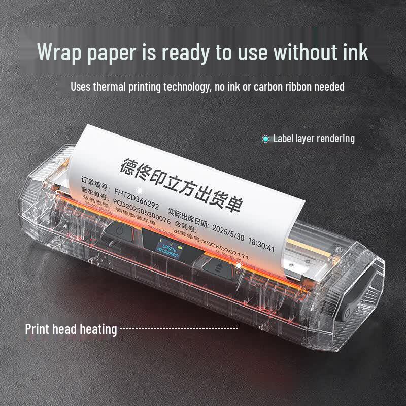 DeTong DP9210 Large Format Portable Thermal Label Printer CN plug (adapter included)