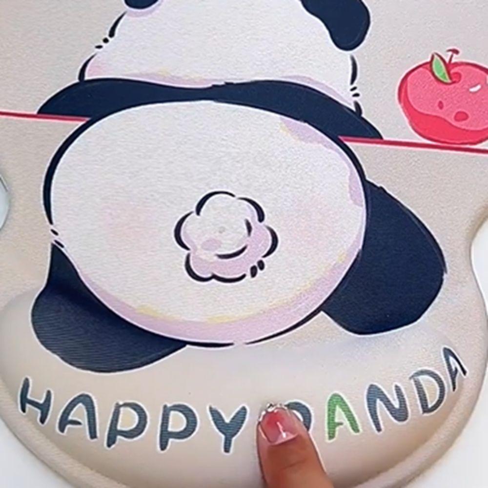 Hands Guard Panda Pattern Non-Slip Pad Wrist Rest Comfortable 3D Antiskid Mat Silicone Mouse Pad For Office Workers