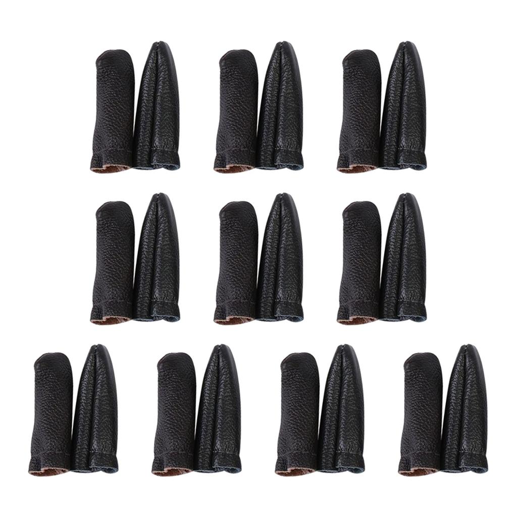 5 Sets/10Sets Leather Thimble Finger Protector Thumb and Index Finger Thimble/Protector for Hand Sewing Needlework Craft