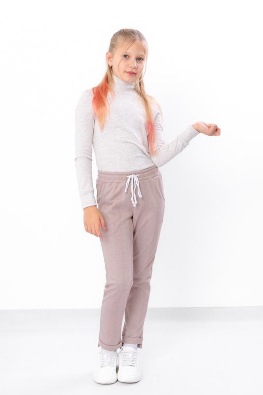 Girls’ Warm Demi-Season Pants – Elastic Waist & Side Pockets, Demi-season, 6246-098 HC