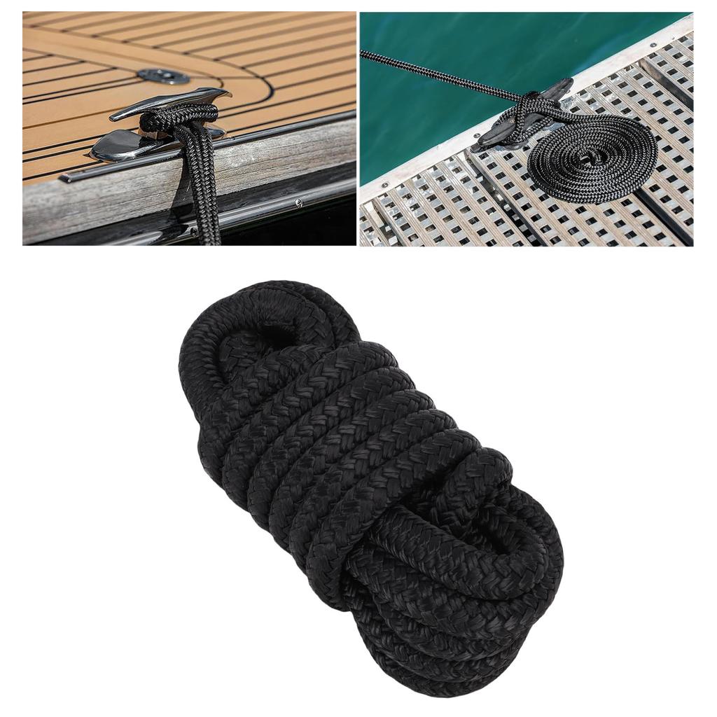 Dvojitá kotvicí lano   Nylon 3/8 palce X 15 stop Vysoce pevné lodní kotvicí lano námořní třídy pro 12palcové