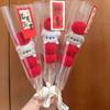 3pcs Cute Doll Bouquet Creative Diy Material Bag Plush Tomatoes on Sticks  Valentine's Day